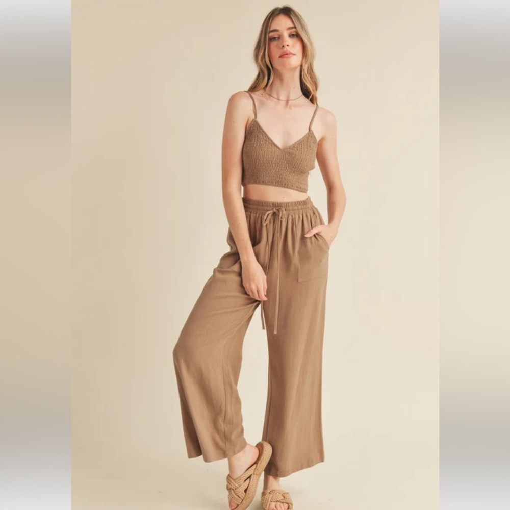 NEW Two Piece Linen Set